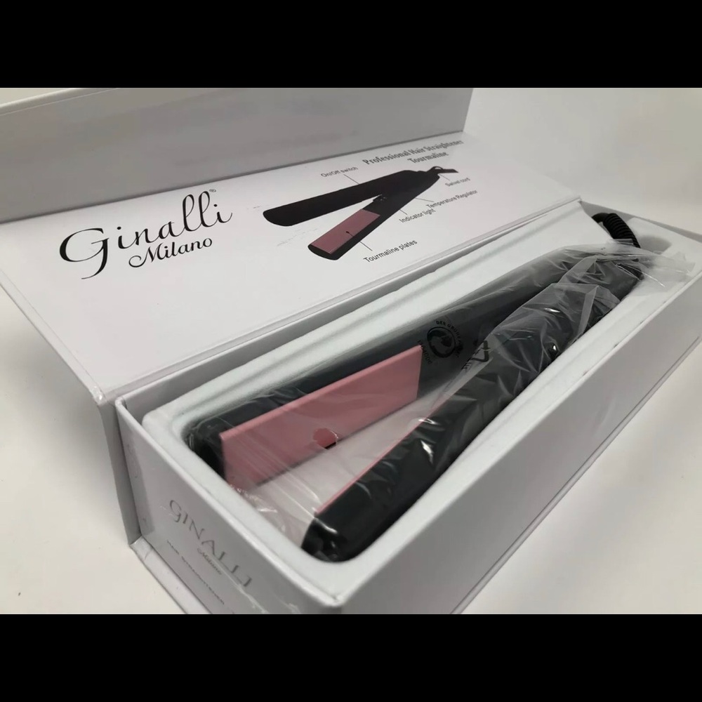 Flat Iron Tourmaline Black &+ Pink Ginalli Milano